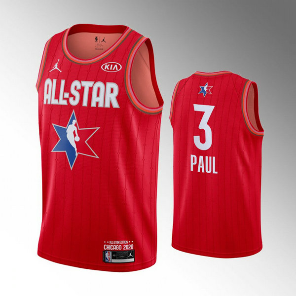 Maillot nba All Star 2020 Homme Chris Paul 3 Rouge